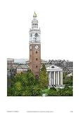 Art Poster Print - University of Vermont - Artist: Landmark Publishing - Poster Size: 10 X 14 inches
