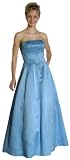 Plus Size Stylish Embroidered w/Sequins Long A Line Tube Prom/ Bridesmaid/ Evening Dress