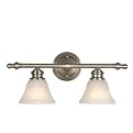 Royce Brushed Steel 2-Light Wall Bar