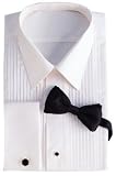 Tuxedo Shirt-1/4 inch pleat 65/35 poly/cotton laydown collar