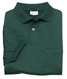 NEW Stedman by Hanes Jersey Knit Sport Shirt with Pocket Deep Forest-XL