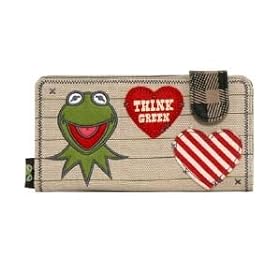 Kermit the Frog Sesame Street Muppet Think Green Vintage Wallet