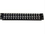 Cables to Go 3857 Blank Keystone/Multimedia Patch Panel 12 (Black)