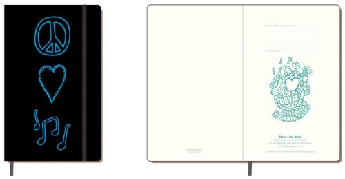 Woodstock Moleskine Large Ruled Notebook: Peace, Love, Music (Moleskine Srl)