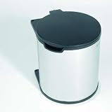 from Brabantia Brabantia Built-in Bin, 15 Litre, Brilliant Steel Model 262203