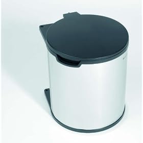 Brabantia Built-in Bin, 15 Litre, Brilliant Steel