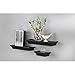 Mainstays 3 Piece Decorative Floating Shelves Includes Wall Mounting Hardware in Black Finish