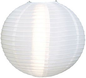 White 18 Inch Outdoor Nylon Lantern