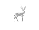 Whitetail DEER hunting theme LODGE wall SUDDEN SHADOWS cabin Decor Art -Easy to Install & Remove - NO Sticky RESIDUE