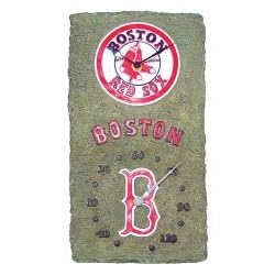 Boston Red Sox 18 Baseball Clock Thermometer