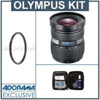 Olympus Zuiko 11mm - 22mm f/2.8-3.5 E-ED Digital Lens Kit, with Tiffen 72mm UV Wide Angle Filter, Digital Camera & Lens Cleaning Kit