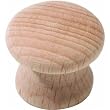 Laurey Co 33201 1" Wood Mushroom Knob