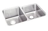 Elkay ELUH3120R Gourmet Lustertone Undermount Sink, Stainless Steel