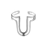 Sterling Silver Horse Shoe Center Open Band Toe Ring