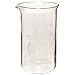 Kimble Kimax 14030-600 Glass Tall Form Berzelius Beaker with Spout, 50-500mL Graduation Interval, 600mL Capacity, 50mL Graduation, White (Pack of 6)