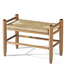 wood bench,woven bench