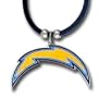 San Diego Chargers Logo Pendant w/Rubber Cord - NFL Football Fan Shop Sports Team Merchandise