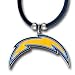 San Diego Chargers Logo Pendant w/Rubber Cord - NFL Football Fan Shop Sports Team Merchandise