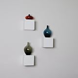 3pcs 6 Newport Block Wholesale Shelf Sconce Set White by 