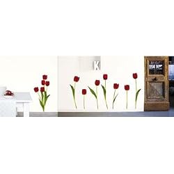 Tulips for Spring Wall Stickers Temporary - Repositionable