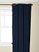 Eclipse Microfiber Grommet Blackout Window Panel, 42-Inch By 84-Inch , Navy