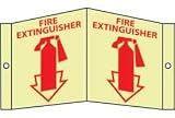 Fire Extinguisher Sign - Glow Acrylic 5-3/4 X 8-3/4