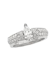 14K White Gold 1/3 Cttw Bridal Enhancer