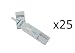 25 Single Panel Phencyclidine (PCP, Hog, Angel Dust, Loveboat, Lovely) Drug Test w/cassette 25 Units