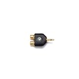 Planet Waves 1/8 Inch Male Stereo to Dual RCA Female Adapter