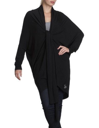 Fornarina Textil JOSEPHIN-BLACK WOOL RAYON T-SHIRT BIR5U79J98300 Damen Strickjacken, Tunik Preisvergleich