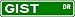 GIST Street Sign ~ Family Lastname Sign ~ Gameroom, Basement, Garage Sign