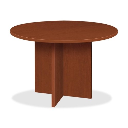  Basyx BL Series Conference Table   Round   48 x 29.5   Medium Cherry Top