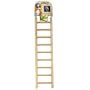 Penn-Plax 9-Step Wooden Ladder for Small Birds