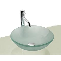 Alpenberger / Design Milchglaswaschschale � 420 mm / Milchglasschale / Glaswaschschale / Glaswaschbecken / Glas / Badezimmer / G�ste-WC