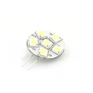 Disc Type G4 Base Side Pin 6 SMD LED 10 - 30 Volt Ac dc Under Counter Light Bulb... by LED Wholesalers