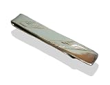 Image of Solid Silver Men's Tie Clip Clasp,Pin,Slide