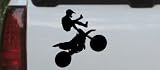 Moto X Freestyle Trick Sports Car Window Wall Laptop Decal Sticker -- Black 14in X 13.2in