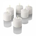 10 Hour White Unscented Votive Candles Set of 72