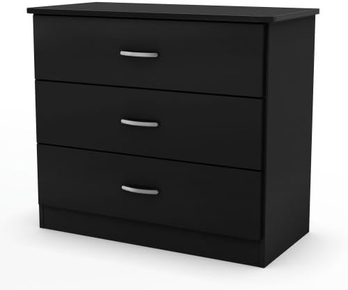 South Shore Libra Collection 3-Drawer Chest, Black