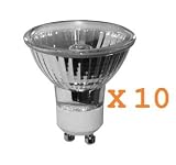 10pcs 50W MR16 GU10 Base EXN Halogen Flood Light Bulbs 120V