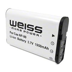 Weiss NP-90 Li-Ion Akku (3,7 V, 1950 mAh) f�r Casio Hi-Zoom Digitalkamera EX-H10 / EX-H15 / EX-FH100 / EX-H20G
