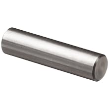 Metric 18-8 Stainless Steel Dowel Pin, 6 mm Diameter, 16 mm Length (Pack of 25)