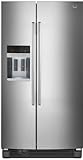 IMAGE OF Maytag MSD2559XEM 25.8 cu. ft. Side by Side Refrigerator with 3 Adjustable Spill-Catcher Shelves, FreshLock Crisper, Adjusti-Temp Deli Drawer, Adaptive Defrost and External Water/Ice Dispenser: Monochromatic Stainless Steel