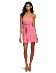 Georgette/Silk Gathered Beaded Party Dress 