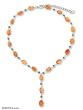 Carnelian choker, 'Orange Marmalade' 0.2" W 17.1" L