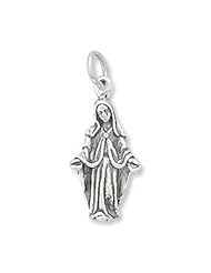 Sterling Silver Virgin Mary Charm