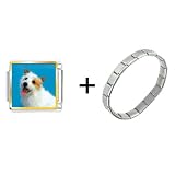 Australian Terrier Italian Charm Bracelet