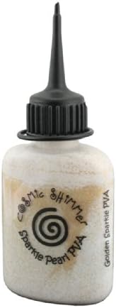 Cosmic Shimmer Sparkle Pearl Coloured PVA Glue 30ml Golden Sparkle