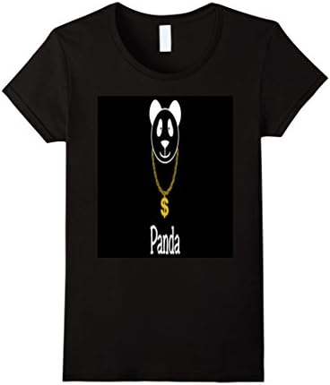 Women's Panda T-Shirt B Small Black