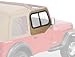 Bestop 51786-37 Spice Upper Door Slider Set (Rounded Door) for 1988-1995 Wrangler YJ - Front